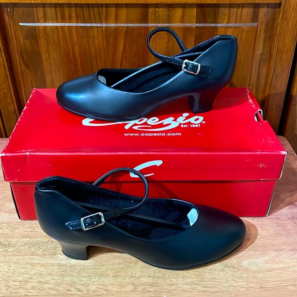 Capezio Tap Jr. Footlight 550 Black many Sizes NIB